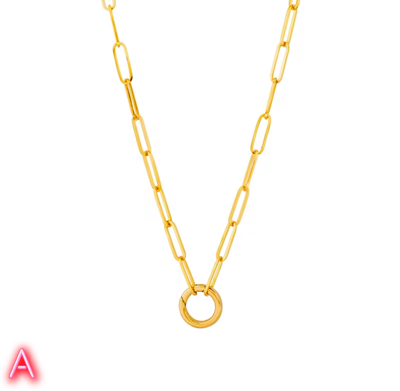 Eternal Simplest High Quality Necklace, 18k Gold Plated, 925 Sterling Silver