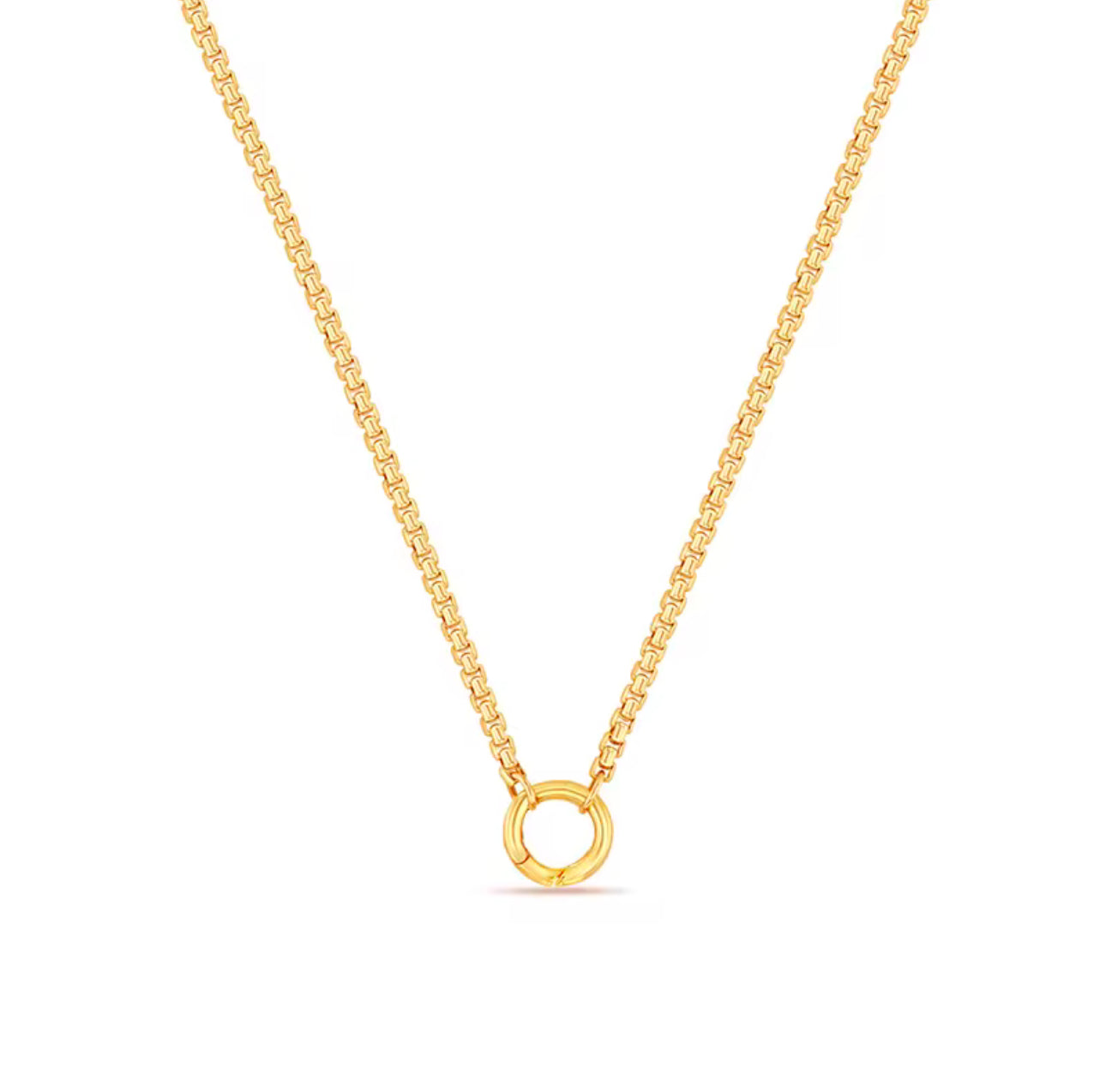 Eternal Simplest High Quality Necklace, 18k Gold Plated, 925 Sterling Silver