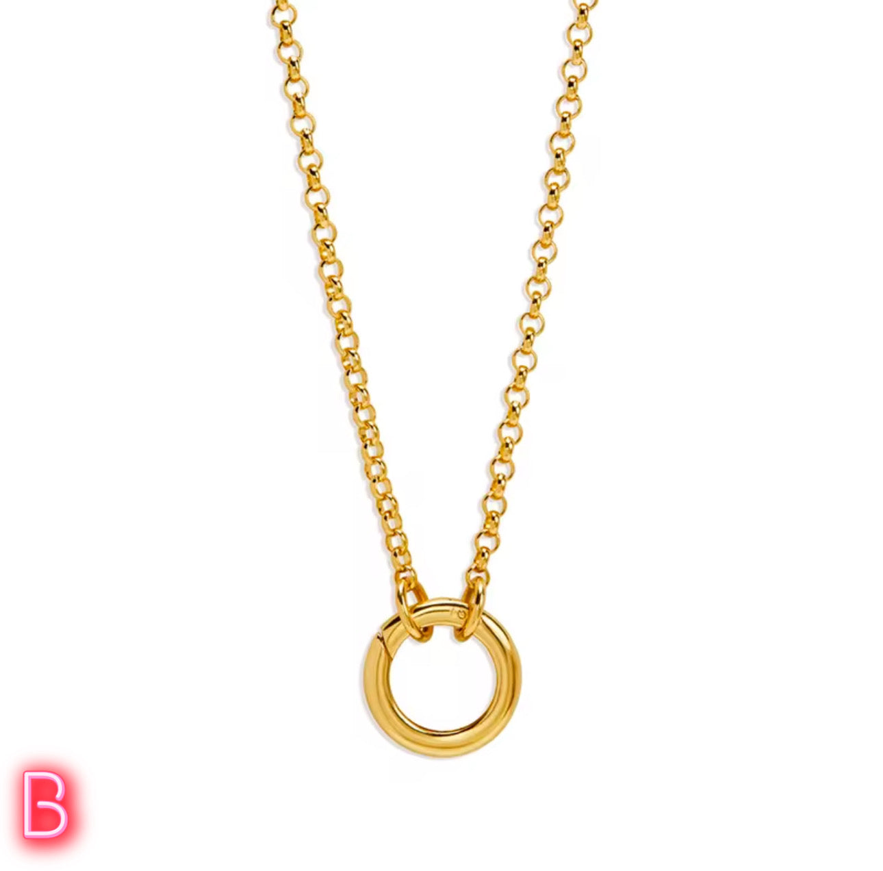 Eternal Simplest High Quality Necklace, 18k Gold Plated, 925 Sterling Silver