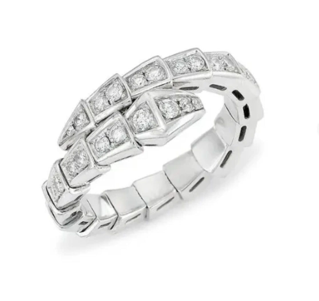 Eternal Snake Cubic Zircon Ring