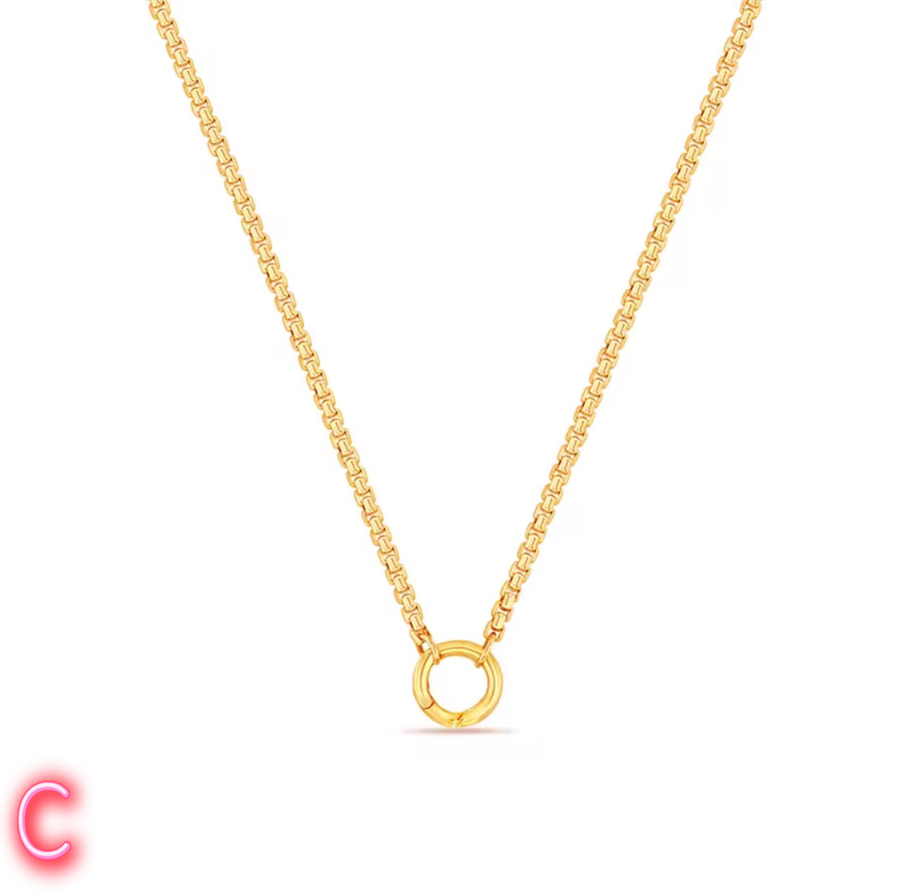 Eternal Simplest High Quality Necklace, 18k Gold Plated, 925 Sterling Silver